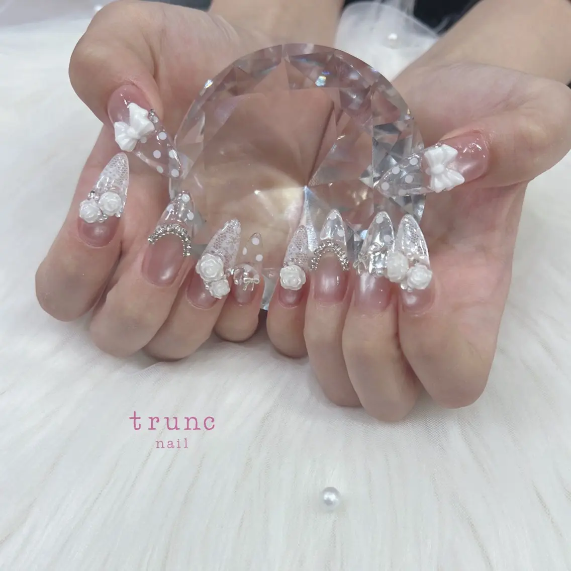 ネイル trunc nail 🌻宮下🌻のネイルデザイン