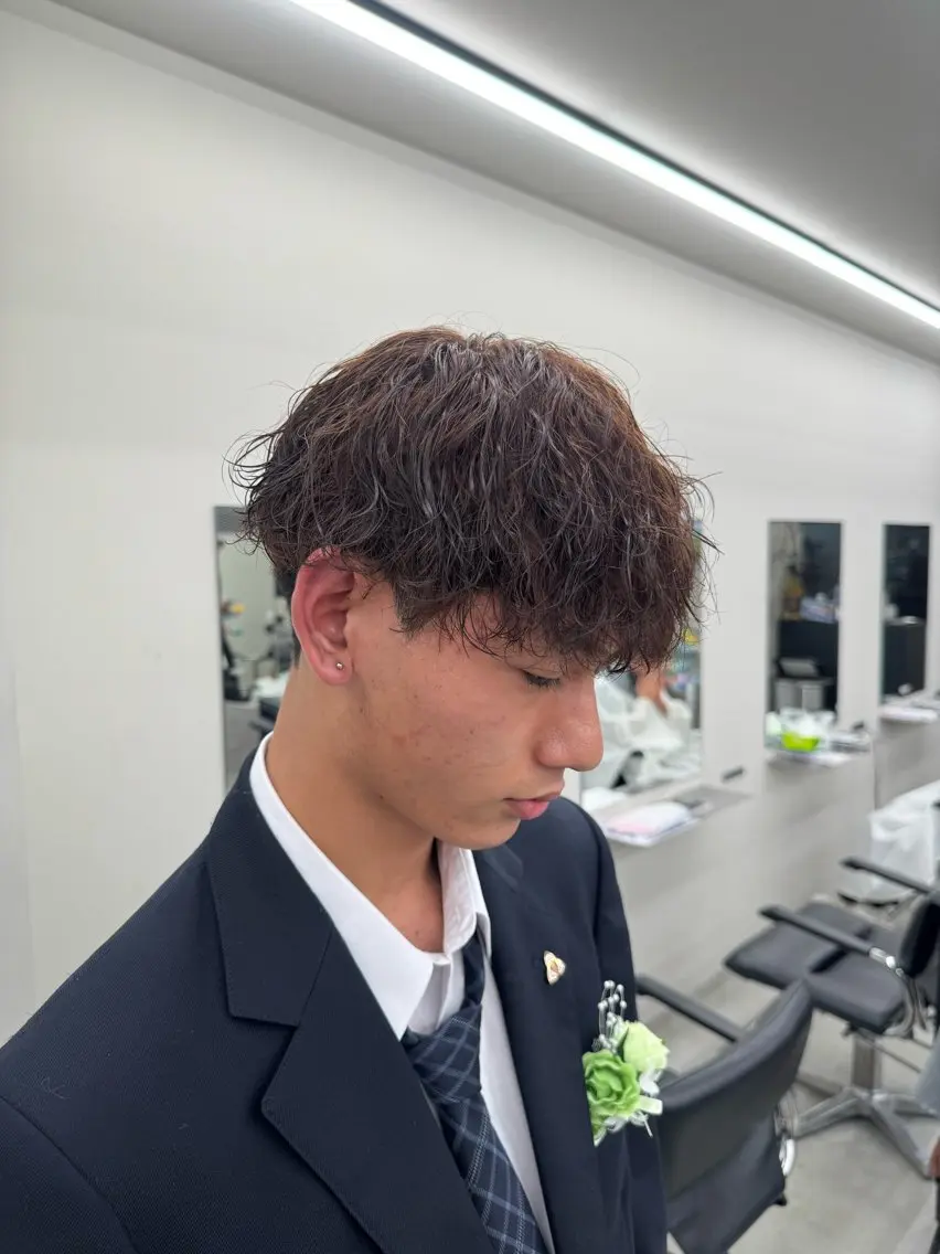 パーマ メンズ メンズパーマ 波巻きパーマ スパイラルパーマ カット パーマ 優菜/ メンズパーマのヘアスタイル