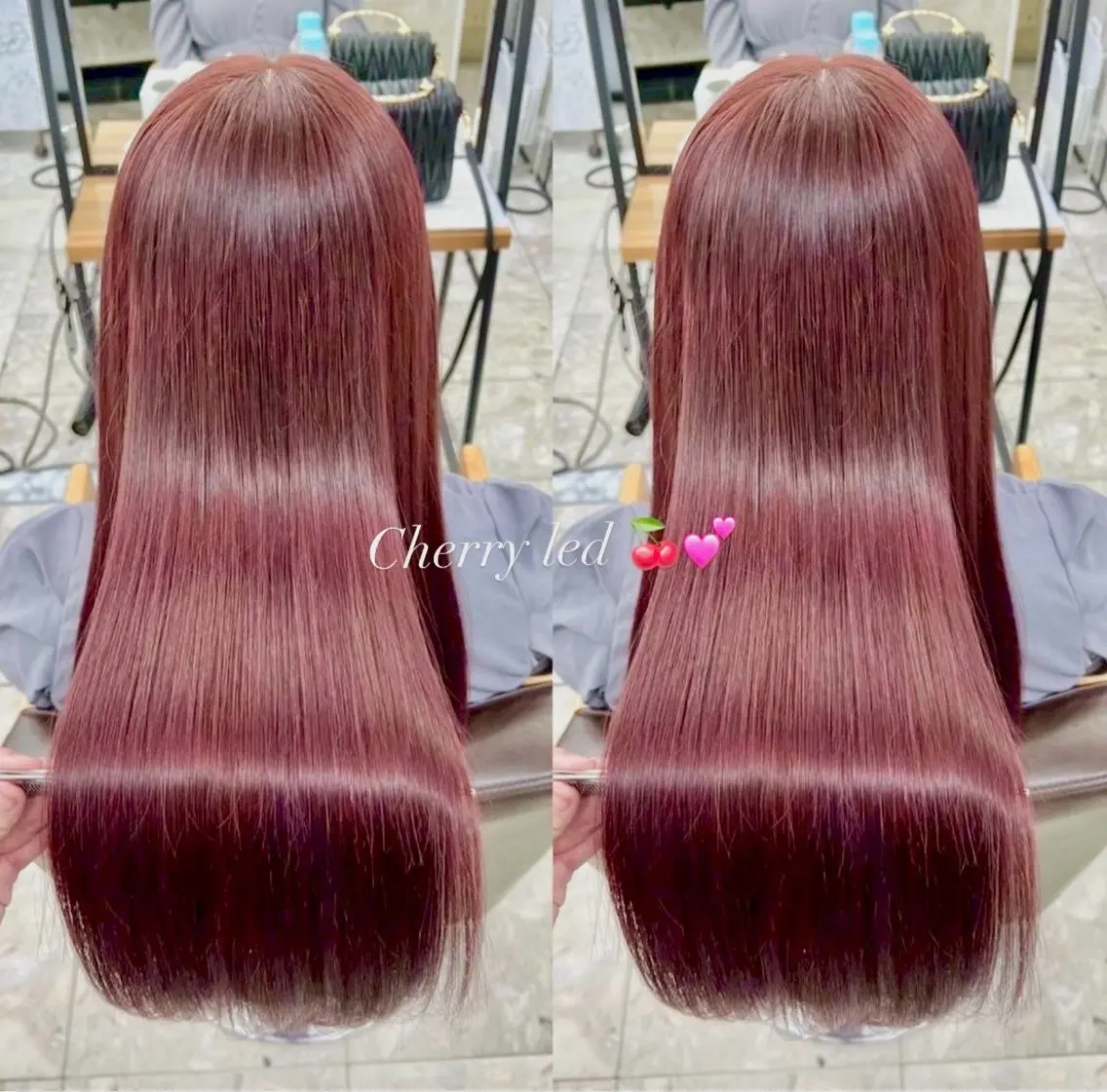 ロング カラー パーマ ワンレンボブ ショートボブ ベージュカラー ブリーチ ケアブリーチ 🥀髪質改善/ 透明感🥀ユイキのヘアスタイル