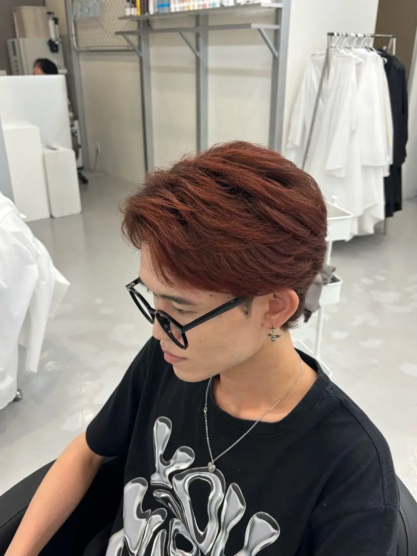 カラー メンズ ヘアカラー 瀧田 翔眞のヘアスタイル