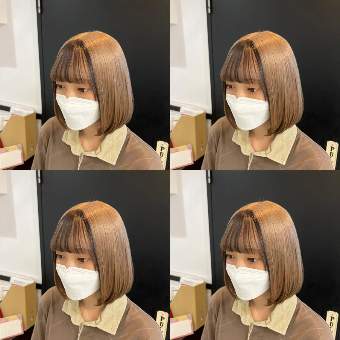 ショート カラー 黒髪 カット ヘアカラー トリートメント ✨レイヤー/髪質改善 /エクステ✨ナカムラのヘアスタイル