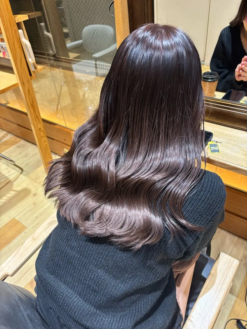 セミロング カラー ヘアカラー Rinka  ︎︎のヘアスタイル