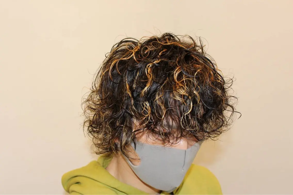 メンズ メンズメッシュ メンズパーマ 川端 さくのヘアスタイル