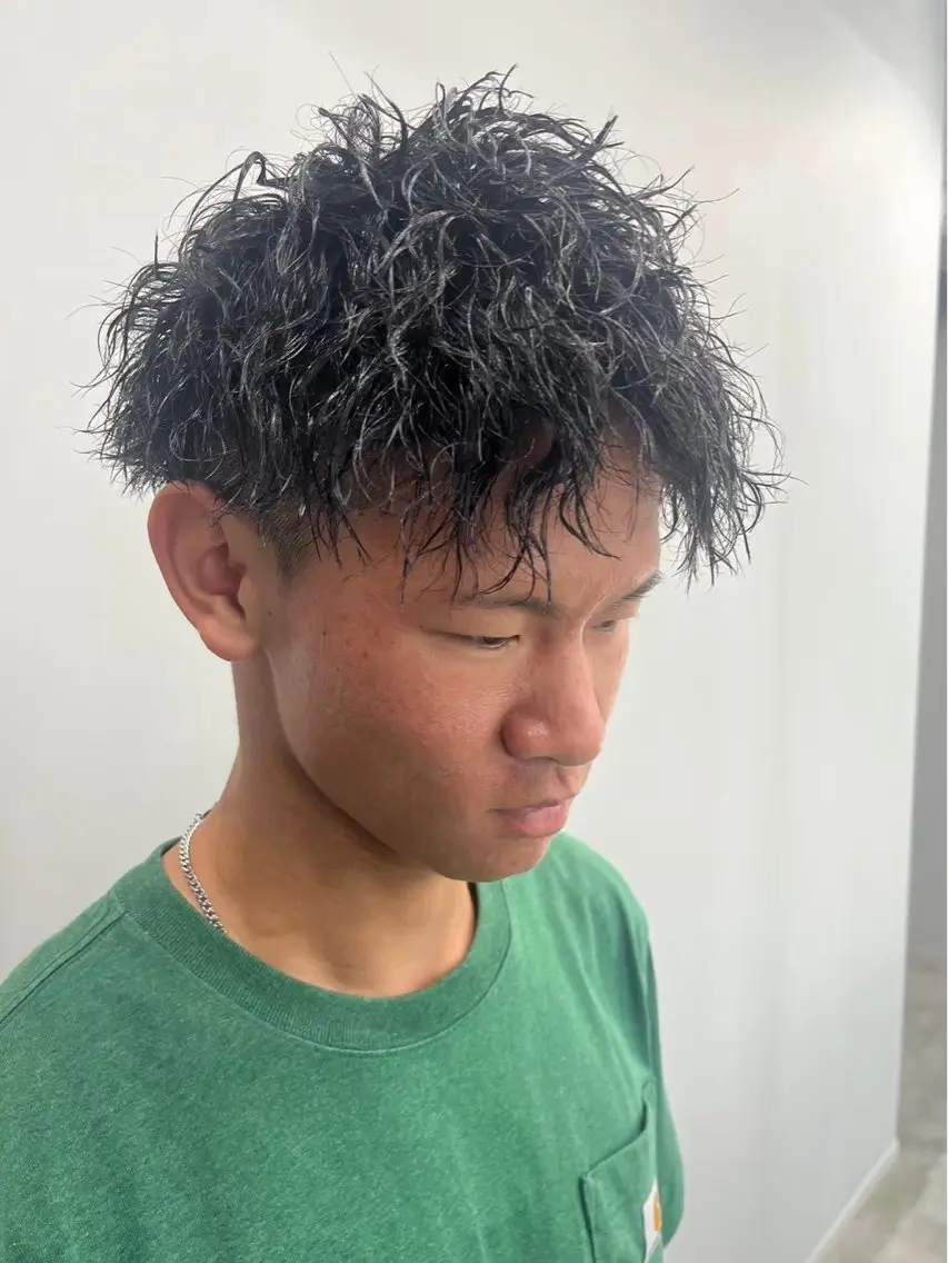 ショート パーマ メンズ マッシュ 坂本響 メンズカット/パーマのヘアスタイル