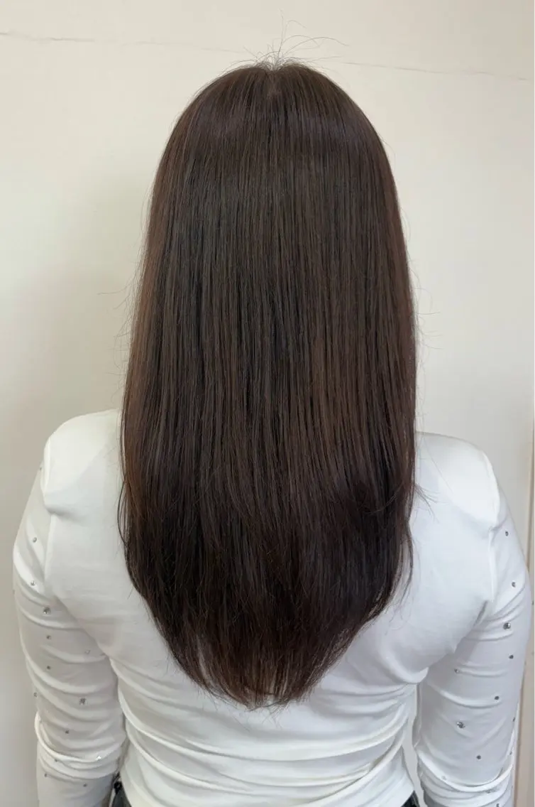 ロング ロングレイヤー レイヤーカット ロング カット 田村 美沙子のヘアスタイル