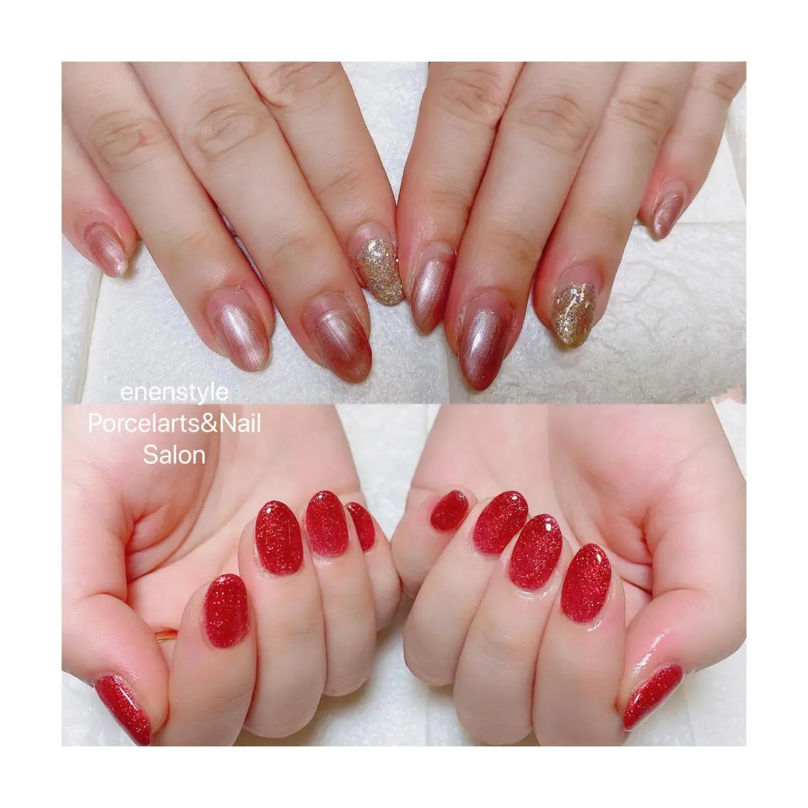 ミディアム ネイル 🐾enen style 🐾のネイルデザイン