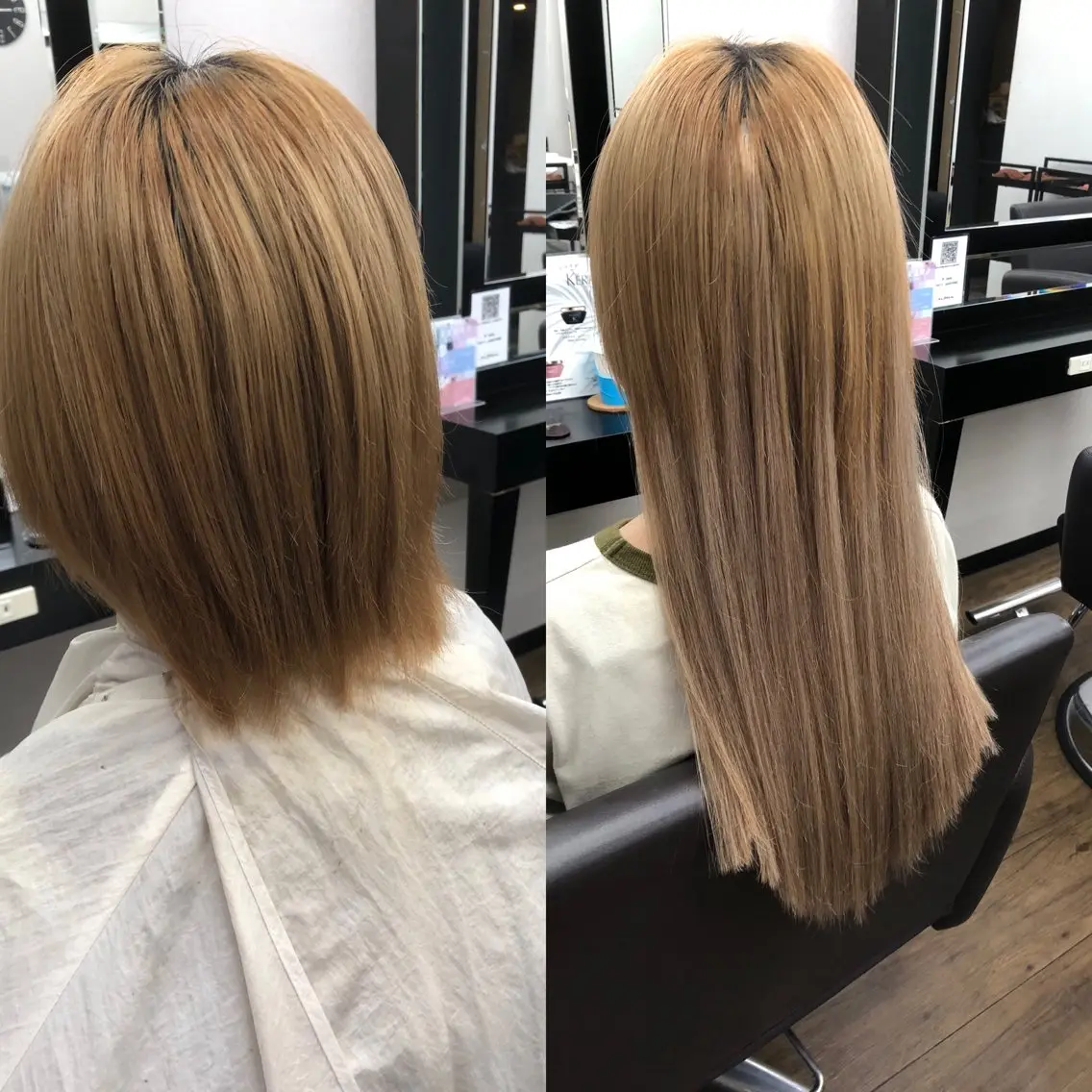 ロング シールエクステ ボブ エクステ ハイライト レイヤーカット カット エクステ レイヤー/エクステ alpha下妻のヘアスタイル