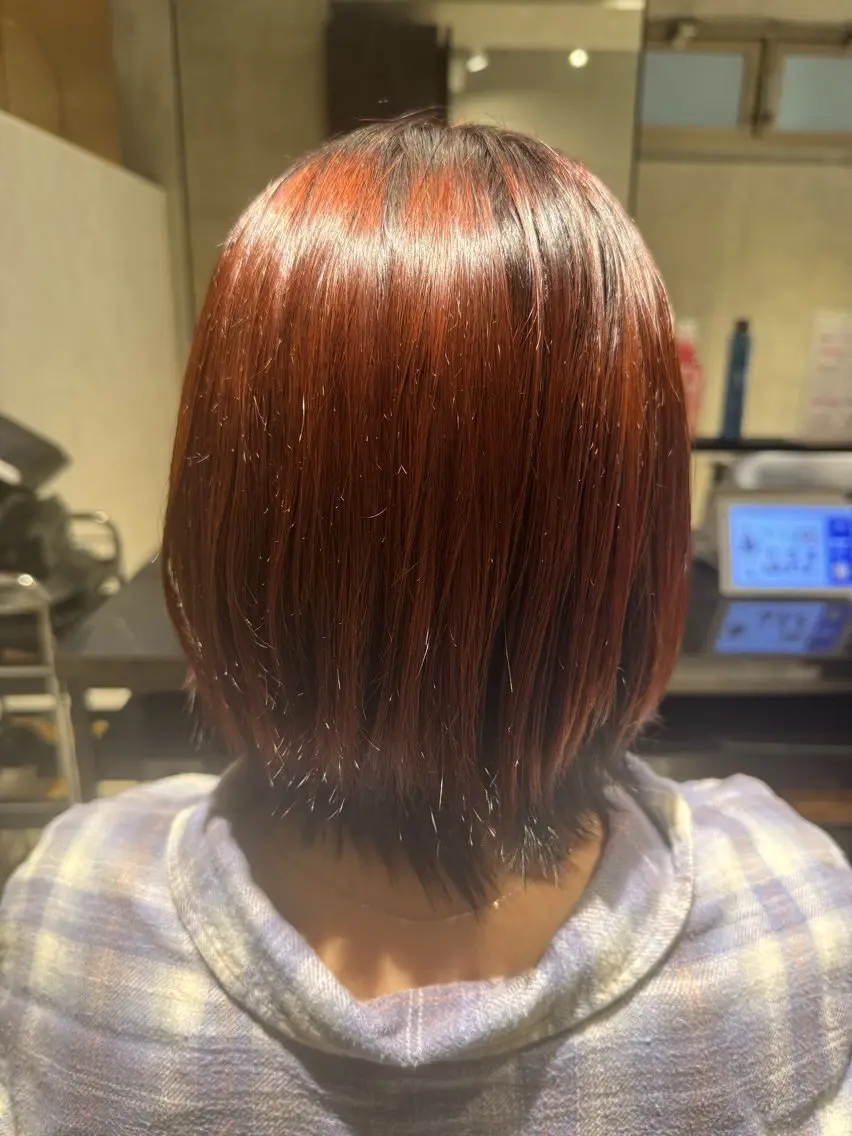 カラー ヘアカラー トリートメント 艶カラー 梨菜💜のヘアスタイル