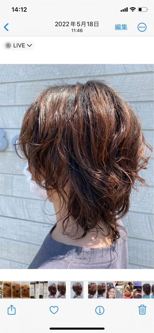 ミディアム パーマ カット パーマ ⭐︎ マイのヘアスタイル