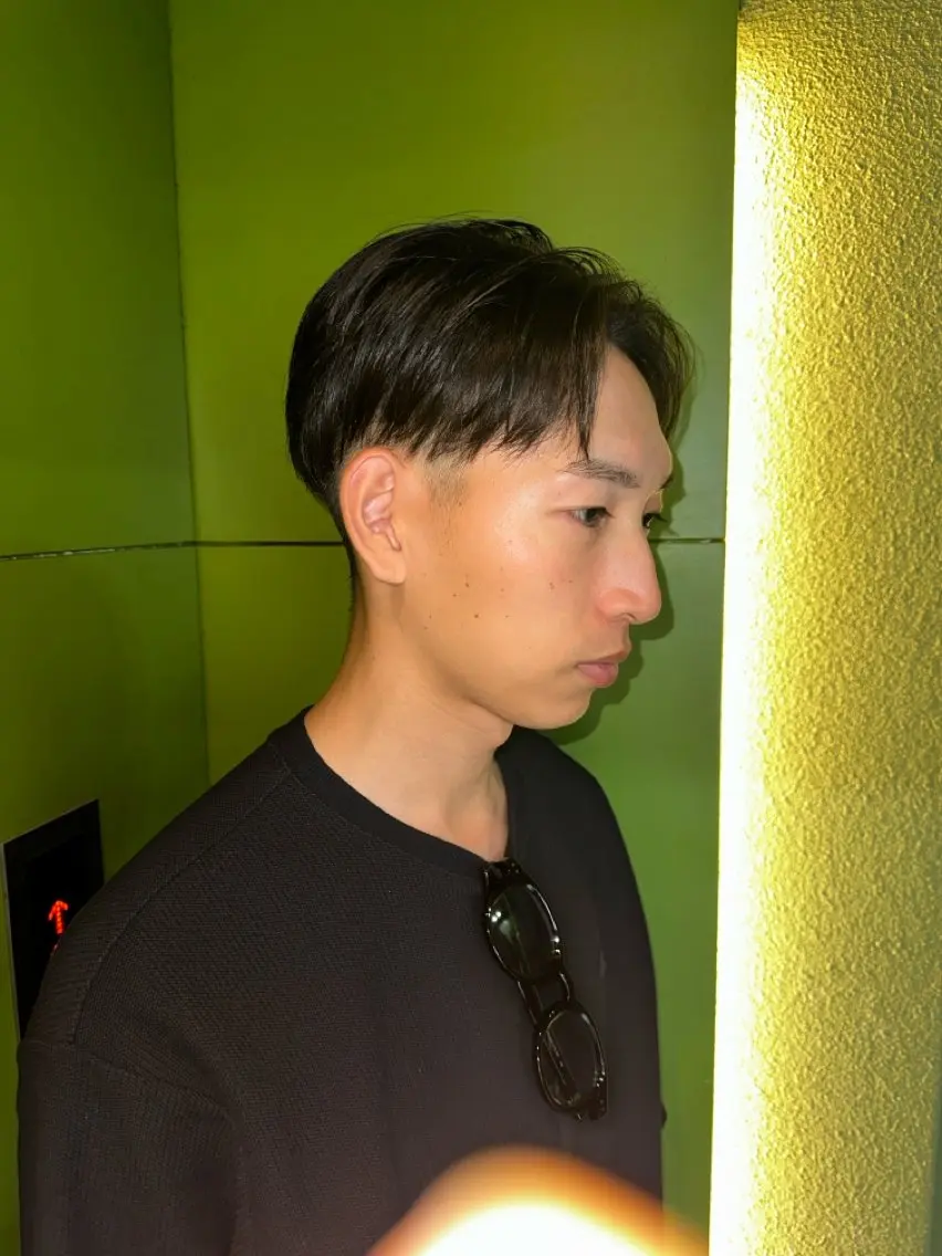 ミディアム メンズ レイヤーカット カット 【メンズ特化美容師】 Toma🎯のヘアスタイル