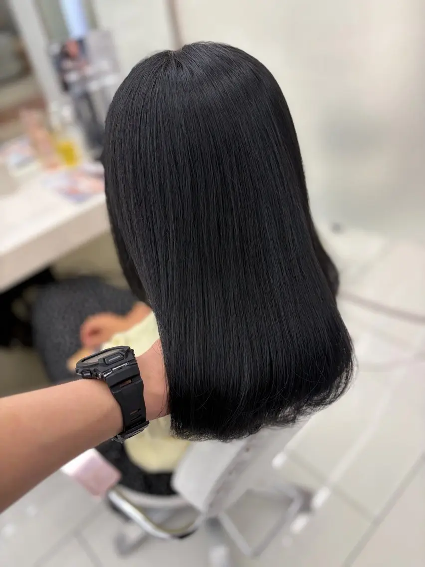 セミロング カラー ヘアカラー 藤社 烈のヘアスタイル
