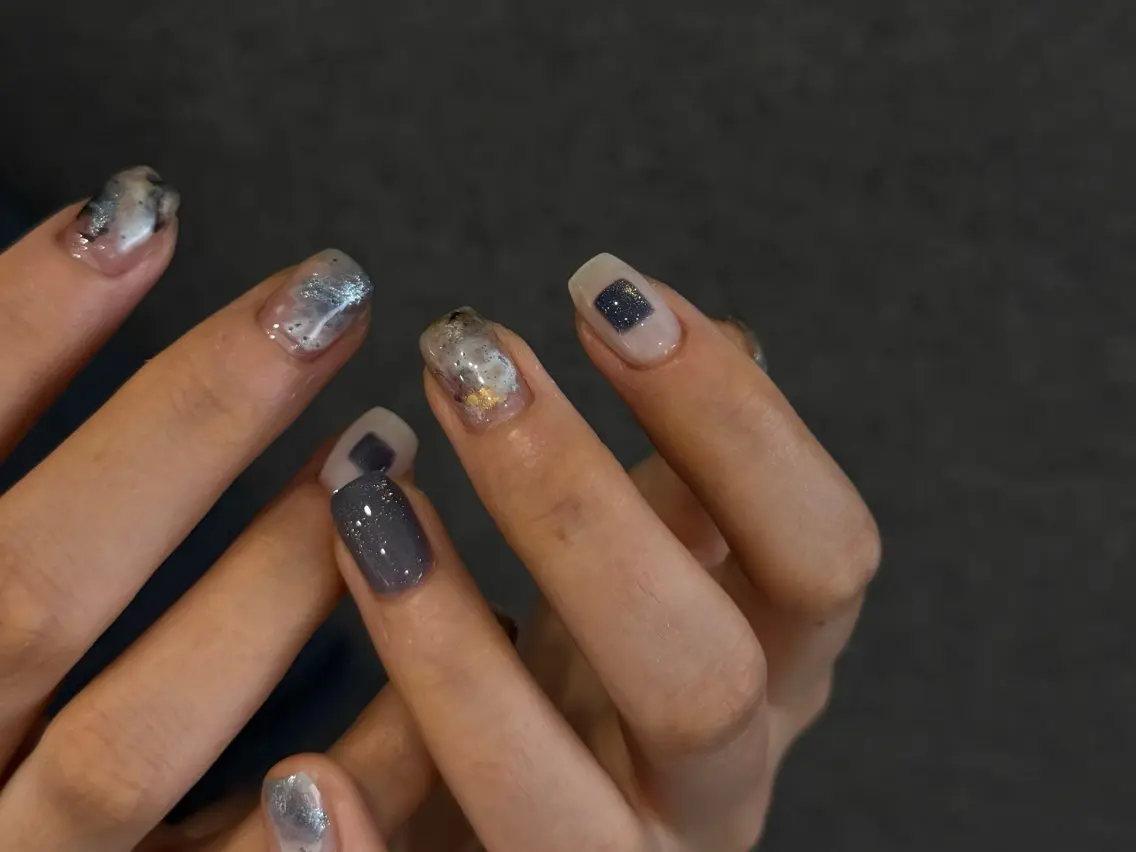 ネイル フレンチネイル マグネットネイル 持ち込み ニュアンスネイル ワンカラーネイル ハンドネイル LINEA.nail Kozueのネイルデザイン