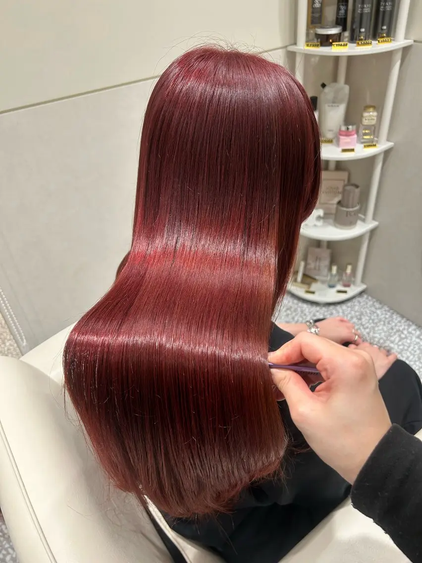 ロング カラー カット ヘアカラー トリートメント 🩷韓国ヘア/ヨシン モリ🩷Maikaのヘアスタイル