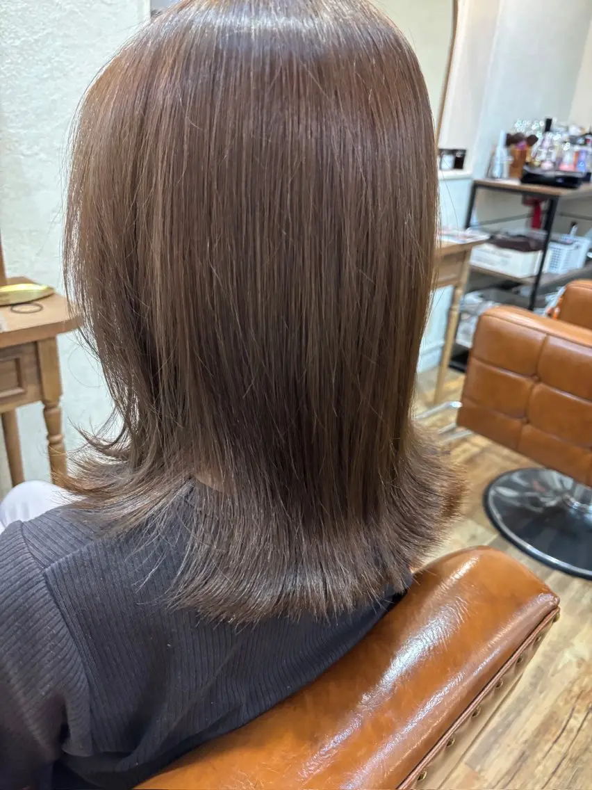 ミディアム カラー Rico ┆ カットモデル募集のヘアスタイル
