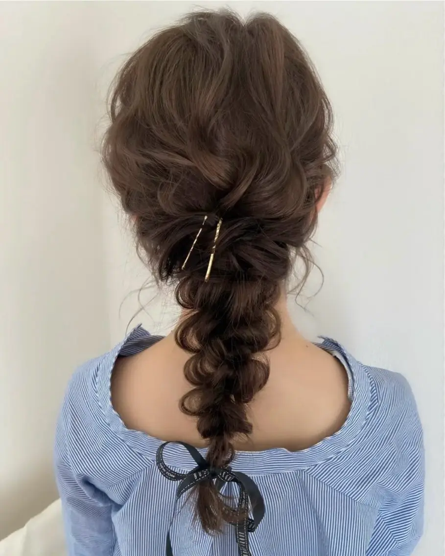 ヘアアレンジ nanaka 🤍韓国ワンホンヘアのヘアスタイル