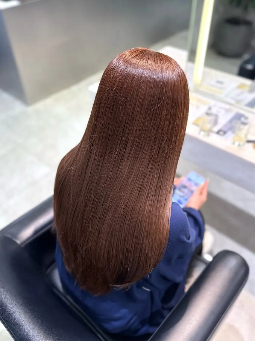 カラー ヘアカラー トリートメント 艶カラー/縮毛矯正/ アレンジ/akaneのヘアスタイル