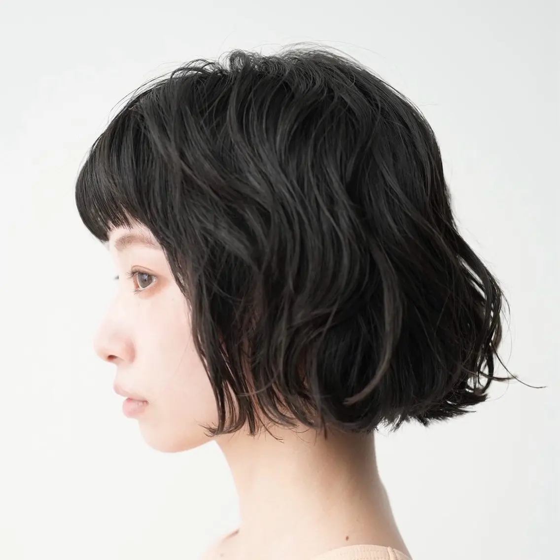 ミディアム カラー ヘアアレンジ ヘアカラー 韓国×艶髪 さきのヘアスタイル