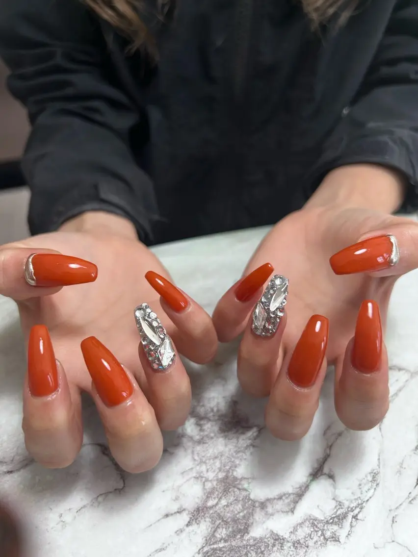 ネイル ロングネイル ハンドネイル フットネイル TESORO nailのネイルデザイン