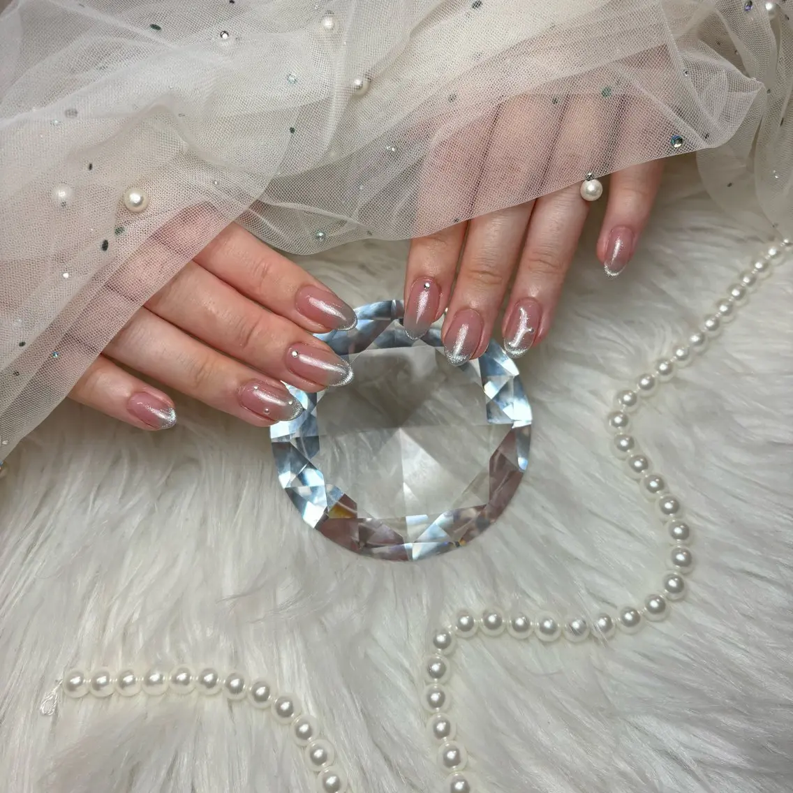 ネイル ハンドネイル Yuna 𝝑𝝔*.+゚のネイルデザイン