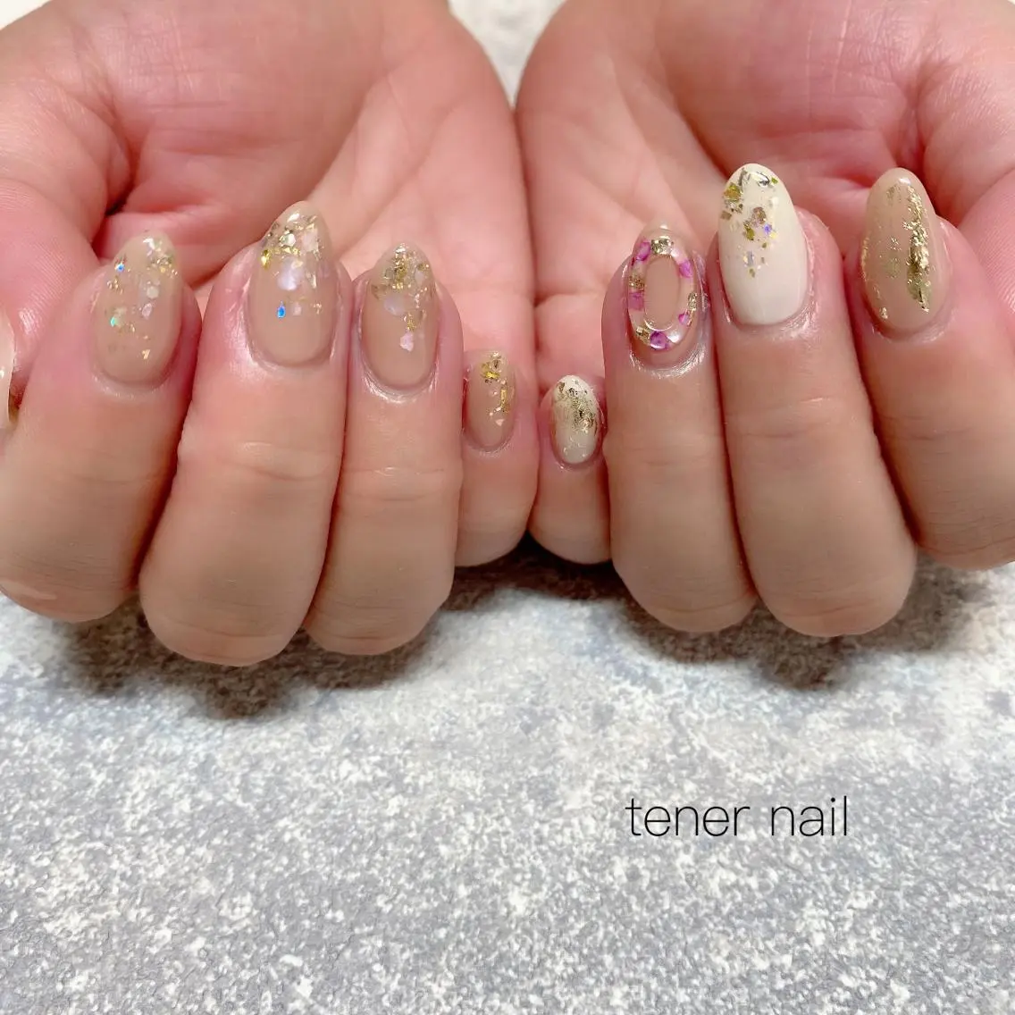 ネイル キラキラネイル ラメ(グリッター) テネルネイル tener nailのネイルデザイン