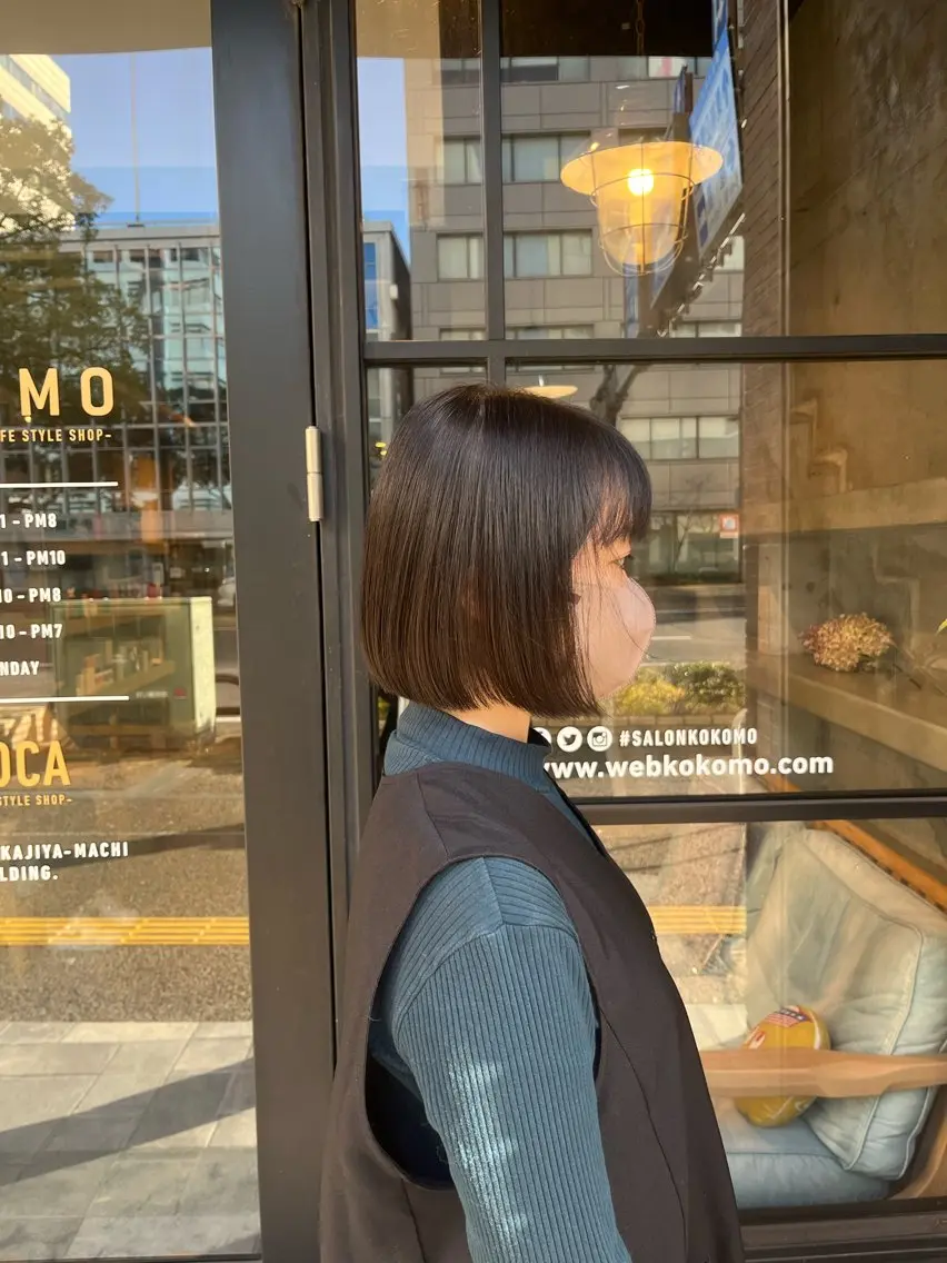 ショート ボブ 三野 隼澄のヘアスタイル