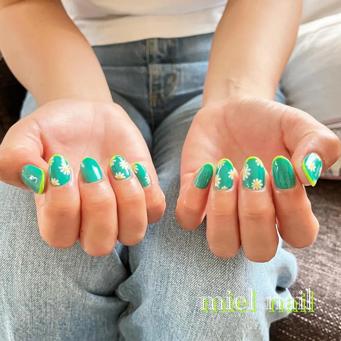ネイル フレンチネイル ハンドネイル miel nailのネイルデザイン