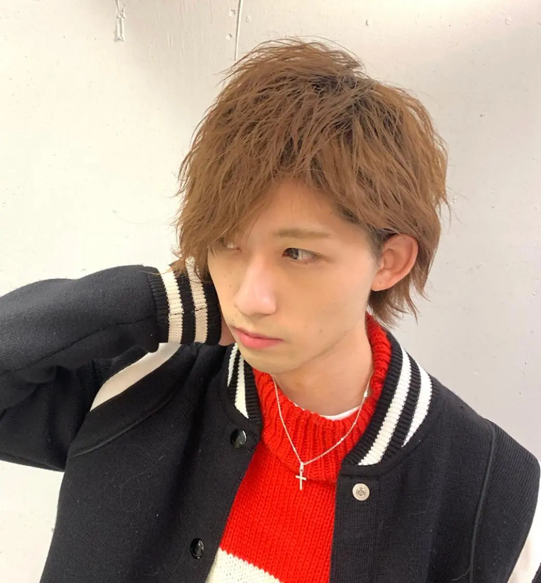 ミディアム カラー パーマ ヘアアレンジ メンズ 野木 良平のヘアスタイル