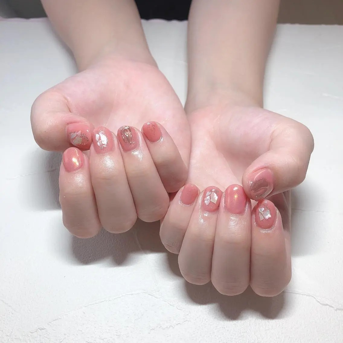 ネイル ジェルネイル ピンク nails 🎀meのネイルデザイン