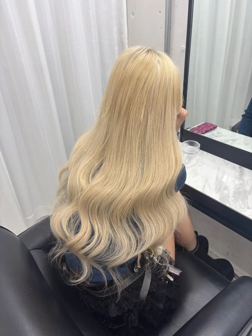 ロング エクステ エクステ ブリーチ/エクステ モデル募集中🖤のヘアスタイル
