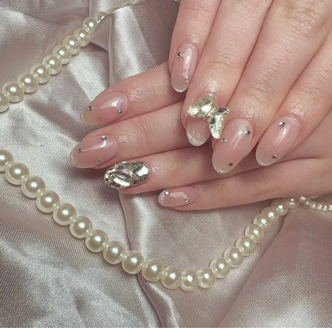 ネイル アートネイル 入学式 ハート マグネットネイル 持ち込み ハンドネイル Nailsalon Mimiy..♡のネイルデザイン