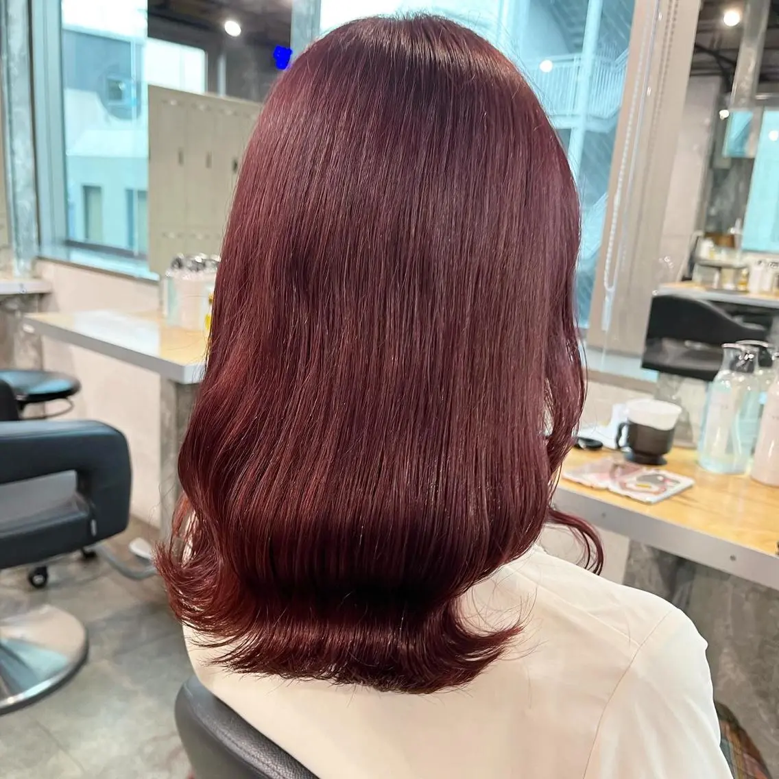セミロング ヘアカラー トリートメント ヘッドスパ ヘアセット 🪞透明感カラー🫧 縮毛矯正🥇かずきのヘアスタイル