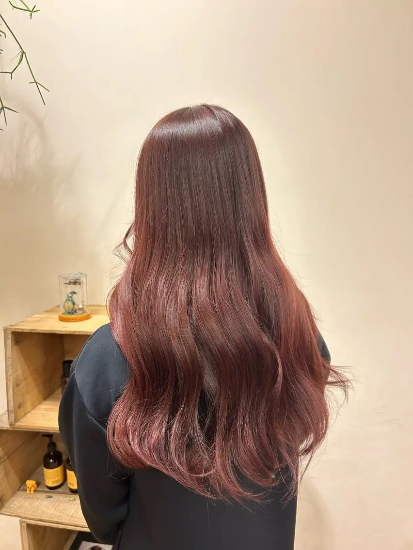 ロング カラー ラベンダーカラー ピンクカラー ピンクラベンダー トリートメント ヘアカラー トリートメント aya/梅田/ カラーモデル募集のヘアスタイル