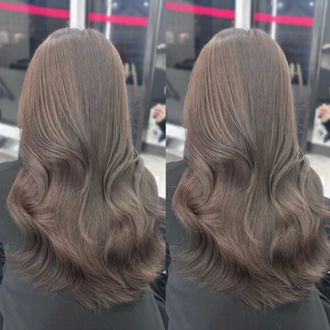 ロング カラー ヘアカラー 心斎橋/ブリーチなし 髪質改善/レイヤーのヘアスタイル