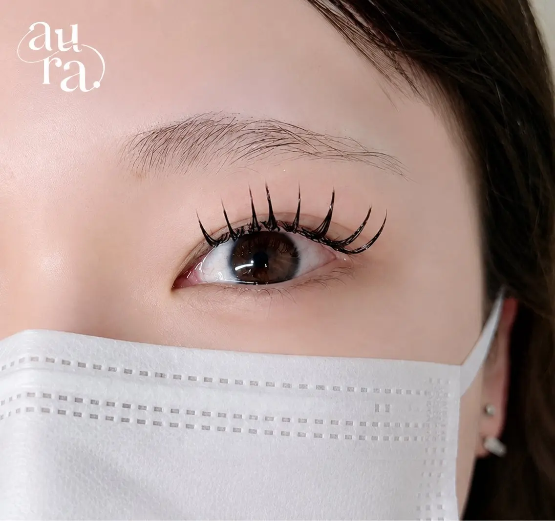 マツエク・マツパ 束感まつ毛 Dカール マツエク aura. Natsumiのマツエク・マツパデザイン