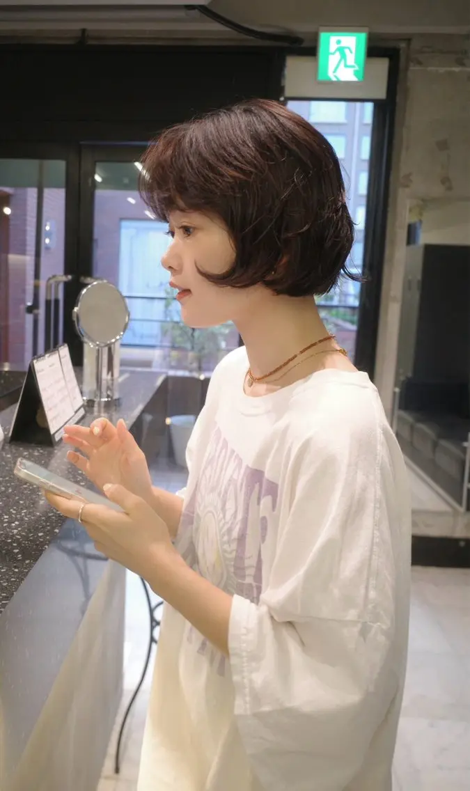 ショート パーマ ショートボブ ボブ ショートヘア ニュアンスパーマ カット パーマ 🌿ボブ＆パーマ 太田 カイト🌿のヘアスタイル