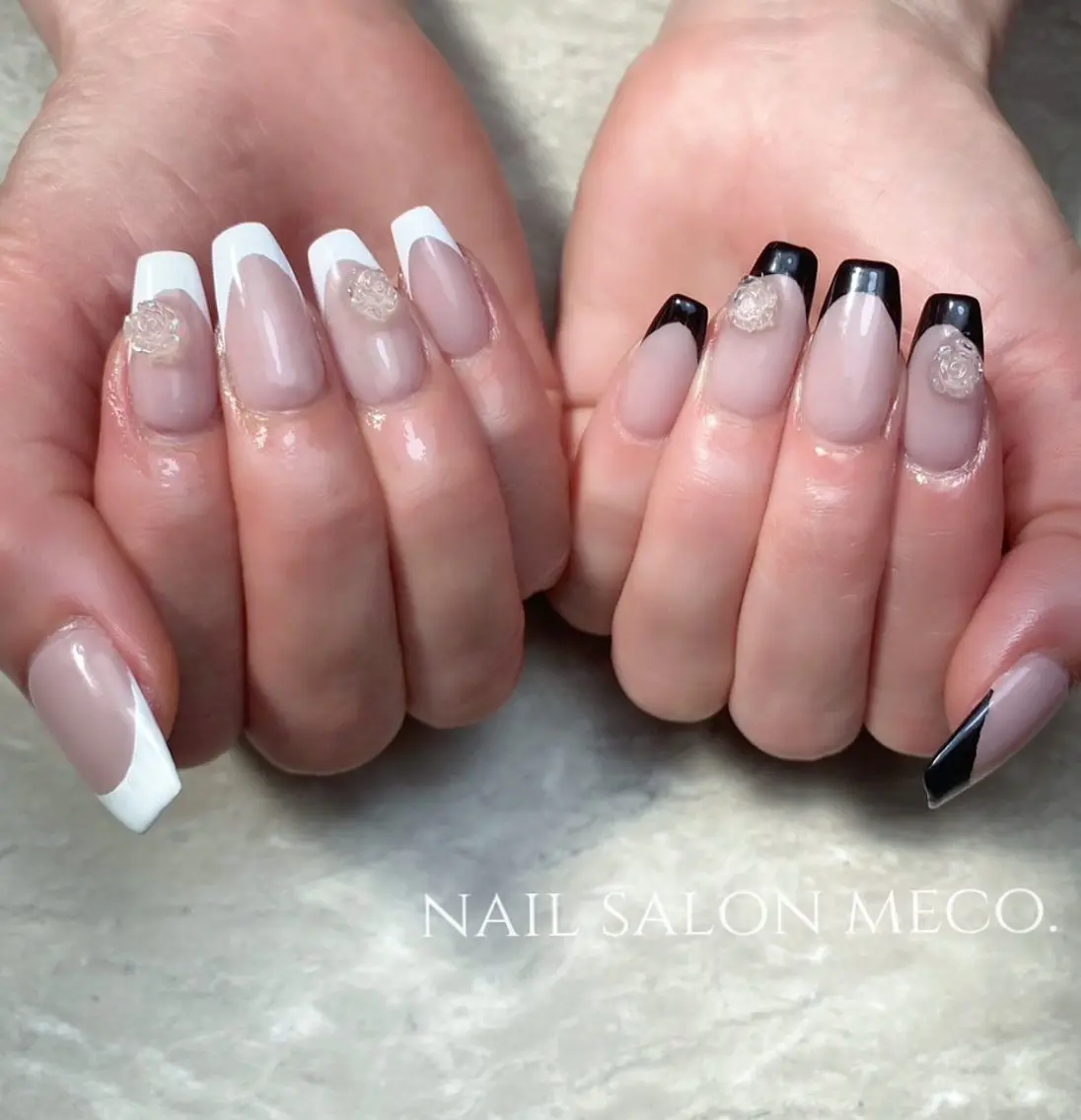 ネイル 長さ出し nailsalon mecoのネイルデザイン
