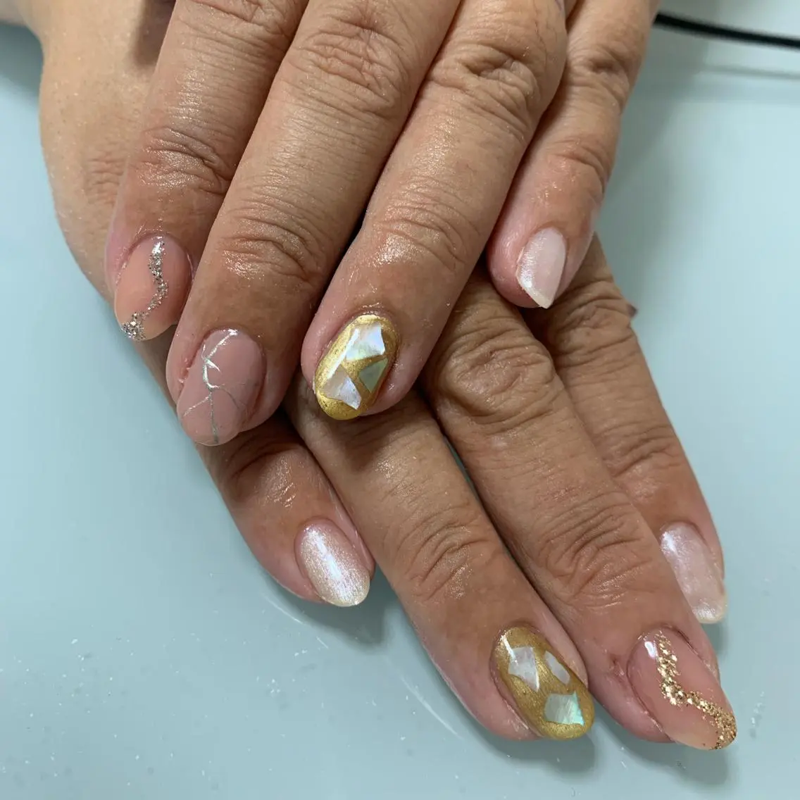 ネイル ハンドネイル 🌙🫧CHARME (RUKA)🦋🫧のネイルデザイン