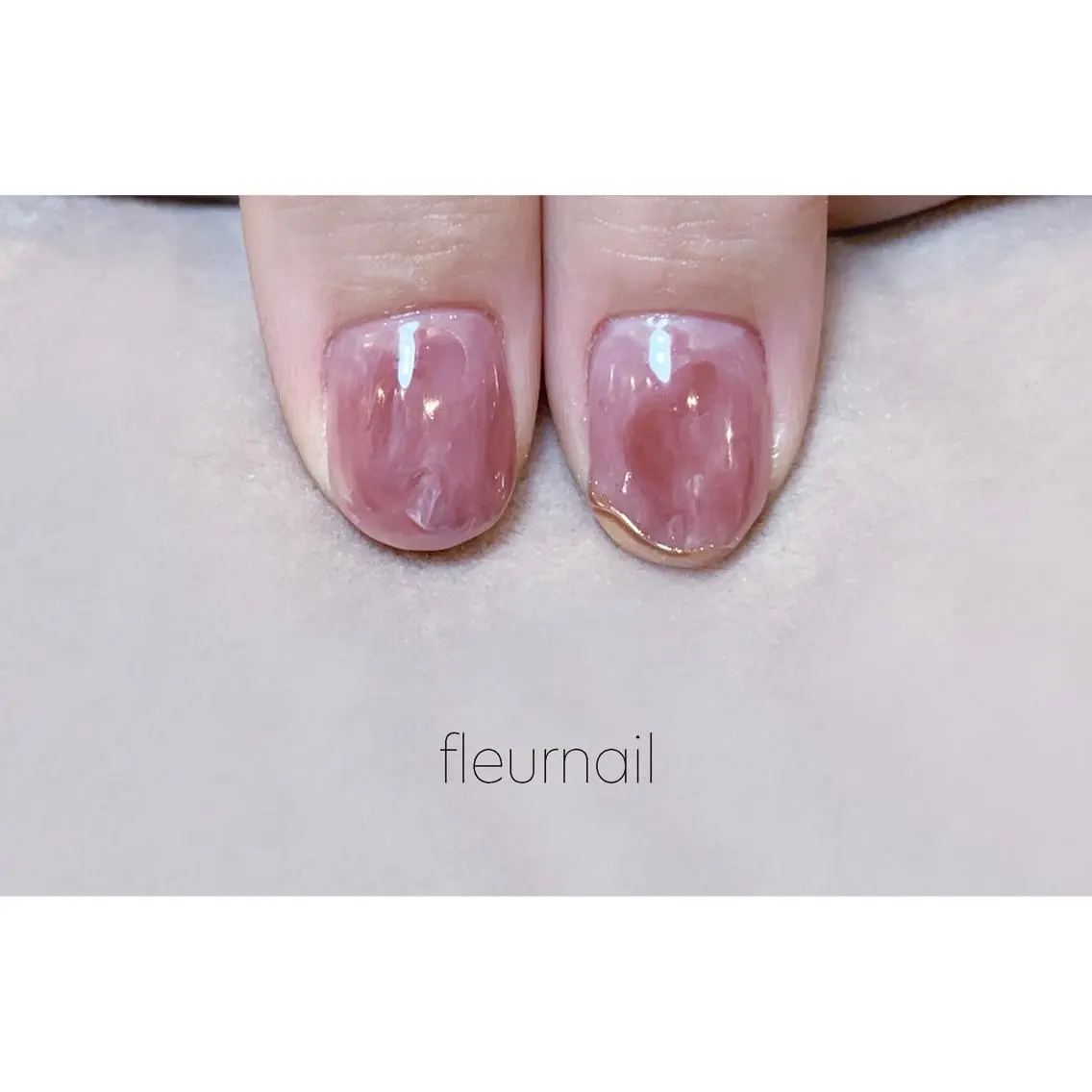 ネイル ジェルネイル ミラーネイル パラジェル バレンタイン ハンドネイル fleurnail miuraのネイルデザイン