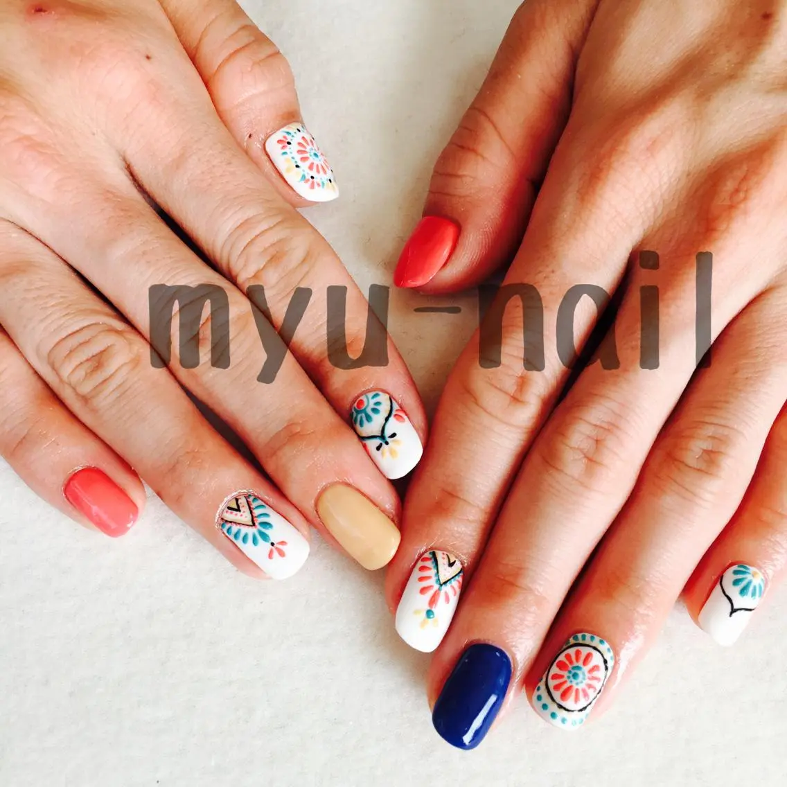 ネイル ハンドネイル ホームサロン myu-nailのネイルデザイン