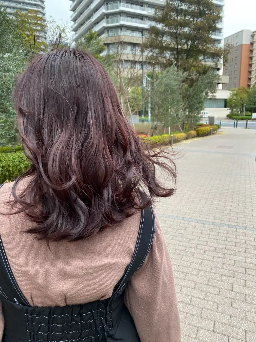 ミディアム カット ヘアカラー トリートメント 髪質改善/艶カラー /梅田/菅野🌟のヘアスタイル