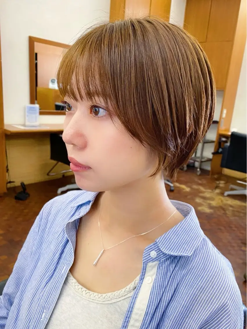 ショート 似合わせレイヤー/ ケアパーマ/高倉のヘアスタイル