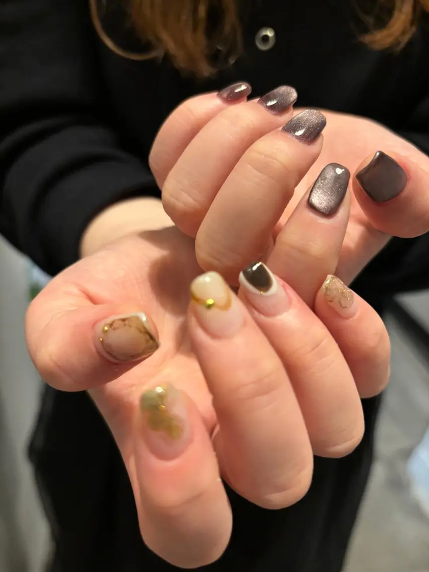 ネイル マグネットネイル ハンドネイル chika / nailのネイルデザイン