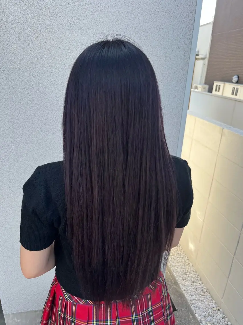 ロング カラー 福田 成美のヘアスタイル