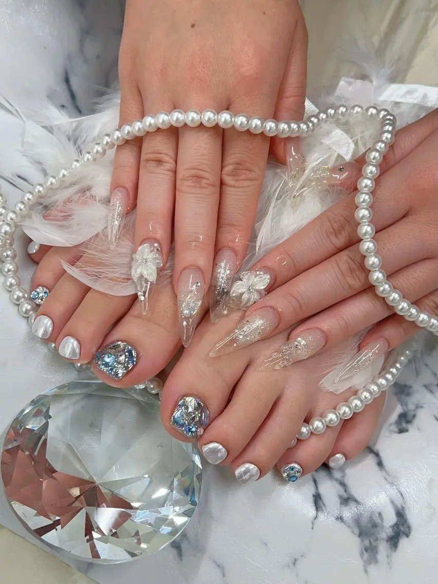 ネイル アートネイル クリアネイル ハンドネイル bijou nailsのネイルデザイン