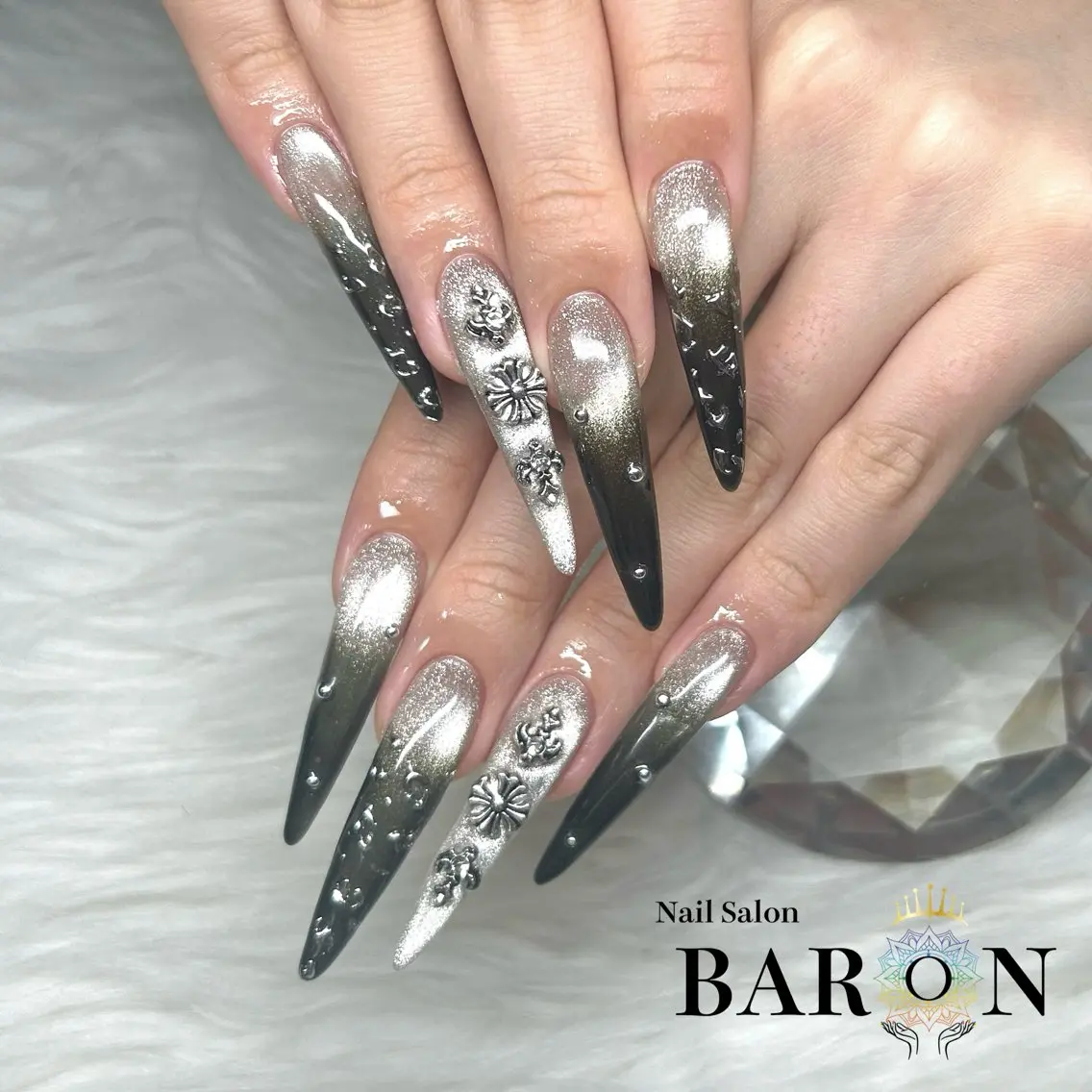 ネイル マグネットネイル ♛︎BARON♛︎ SUMIRE.のネイルデザイン