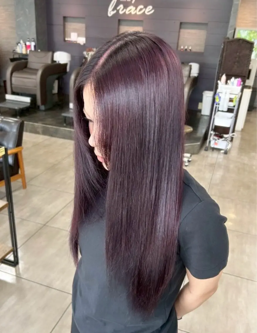 ロング カット ヘアカラー 🫧艶髪カラー🫧 森本くるみのヘアスタイル