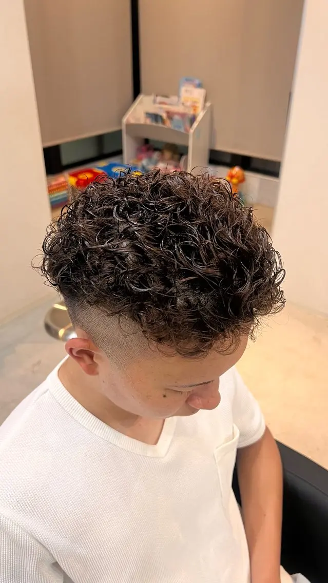 ショート パーマ パーマ 野村 星斗のヘアスタイル