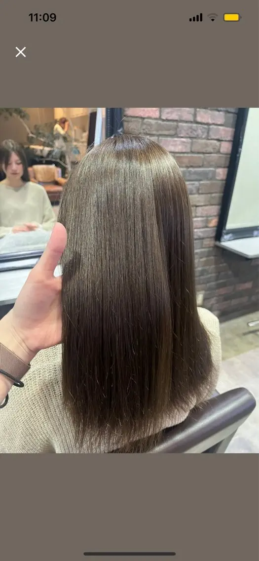 ロング カット ヘアカラー トリートメント 髪質改善×ブリーチ 無しWカラー🫧天神のヘアスタイル