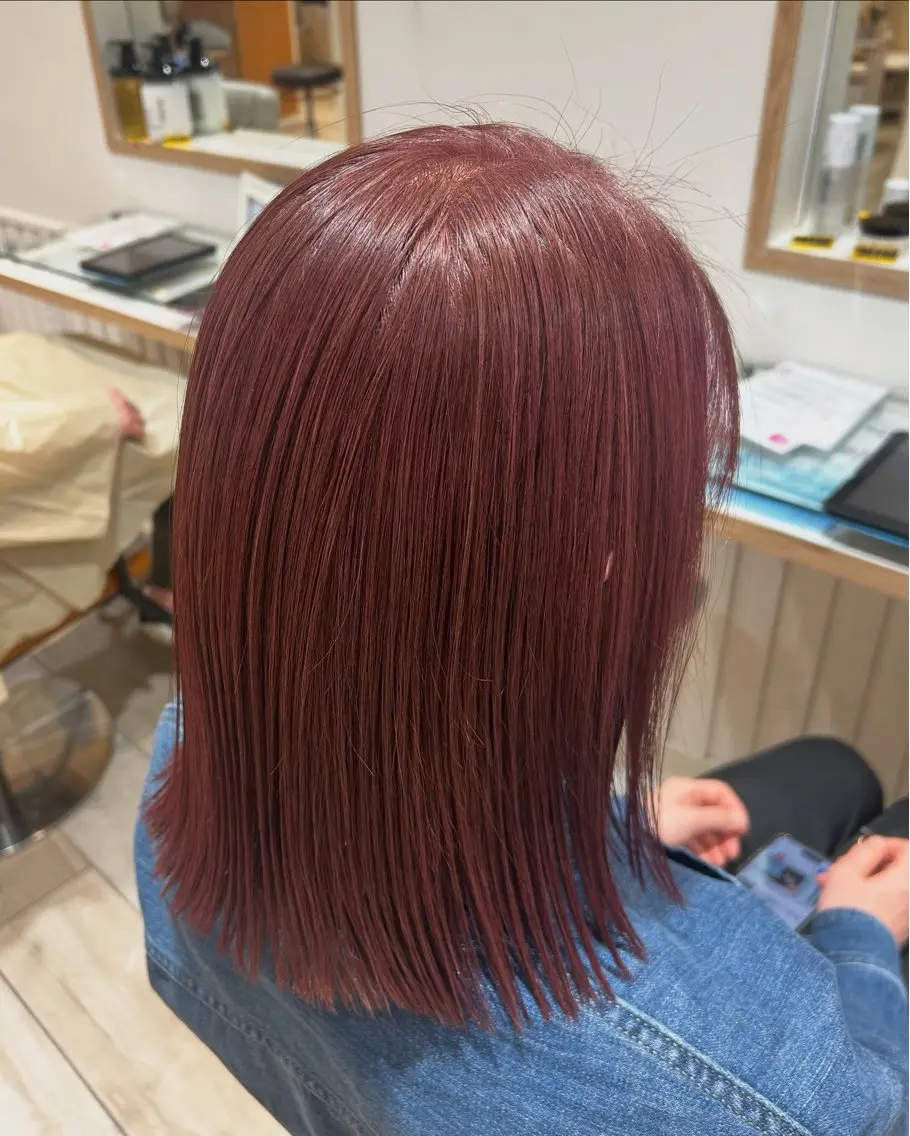 ミディアム ヘアカラー トリートメント 大川 夏実のヘアスタイル