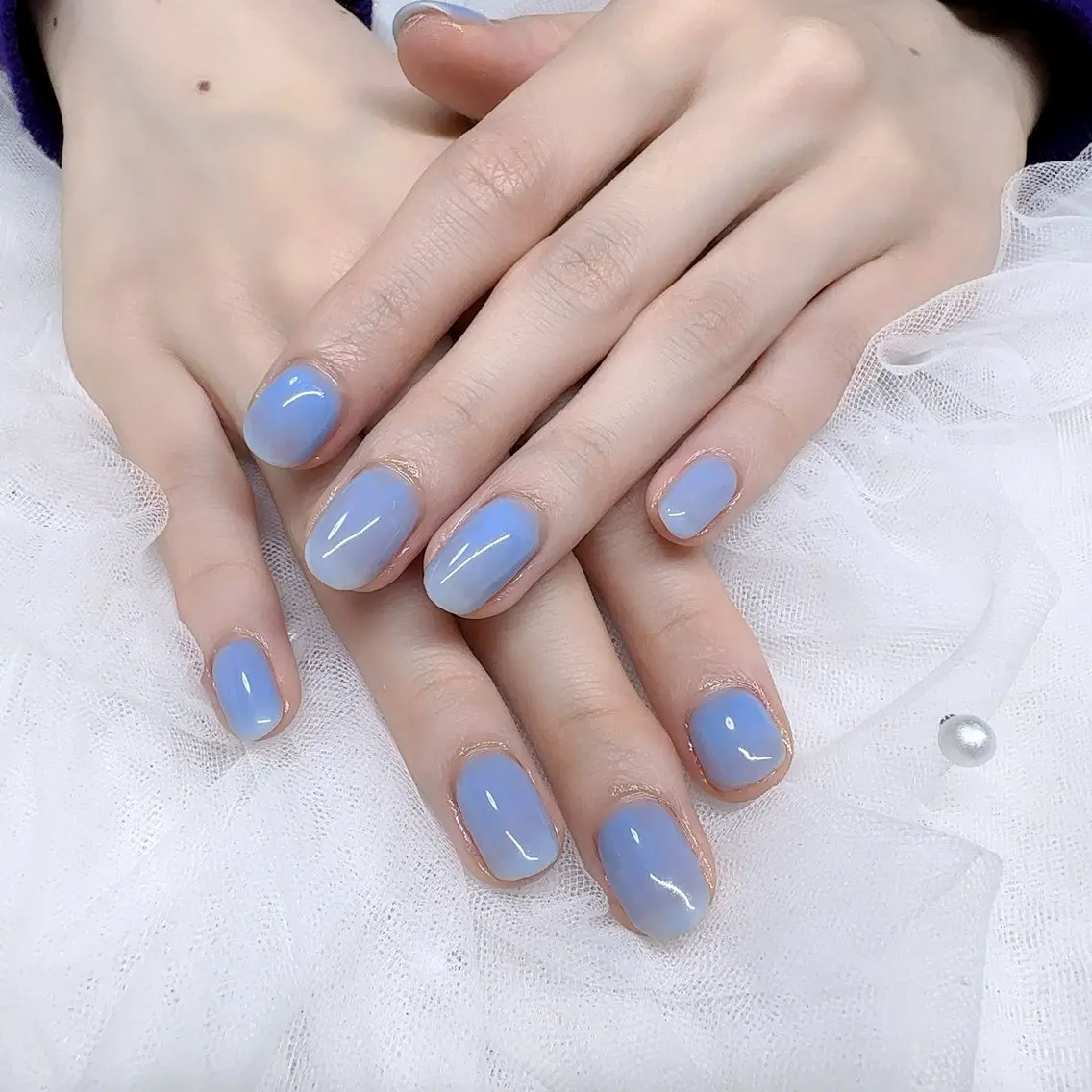 ネイル ワンカラーネイル ハンドネイル LOA.NAIL 本八幡店💞Kyouのネイルデザイン